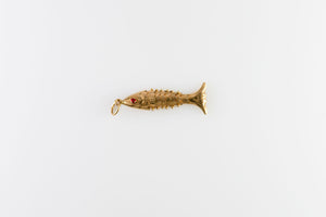 18K Articulated Fish Pendant – GEDDES & DI FOLCO
